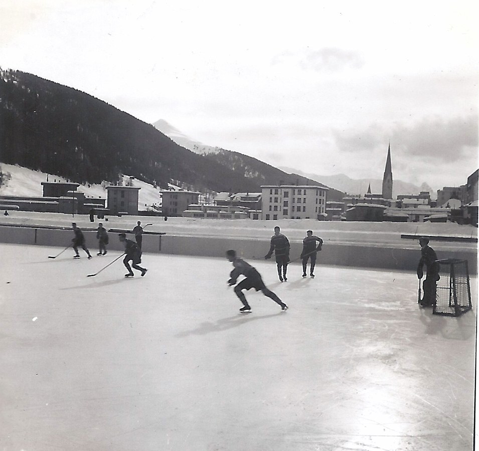 Photo: RCAF Flyers Final Practice Prior To Start of Winter Olympic Games