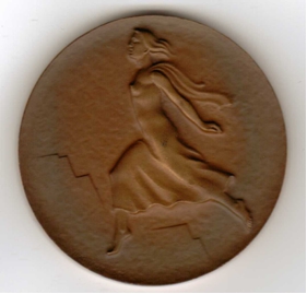 Photo: 1948 Winter Olympic Souvenir Medal Presented to Hubert Brooks 2