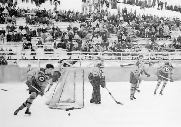 Photo: RCAF Flyer Olympic Game vs Sweden