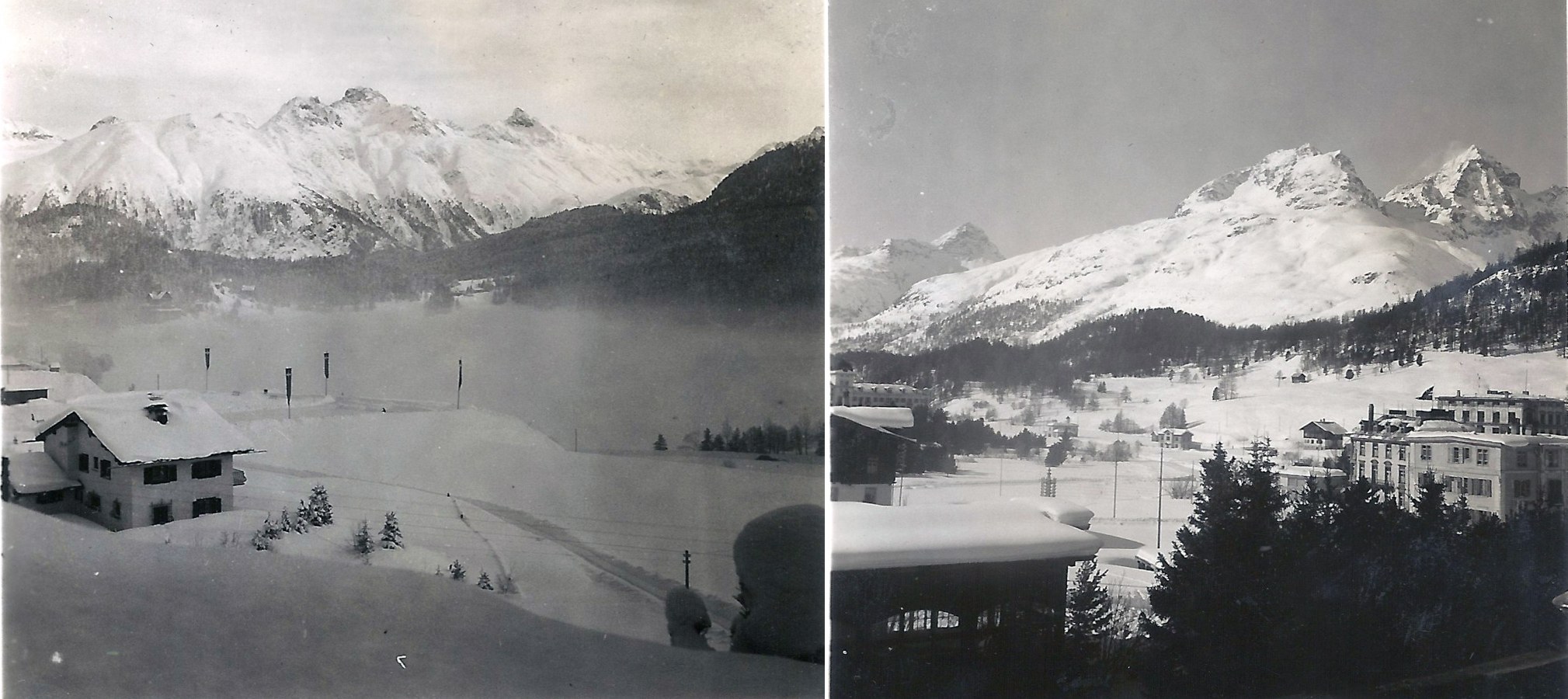 Photo: Views from the Stahlbad Hotel, St.Moritz Switzerland