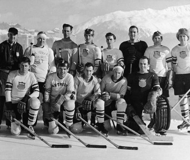 Photo: The USA 1948 Winter Olympic Brundage Hockey Team sanctioned by the US Olympic Committee