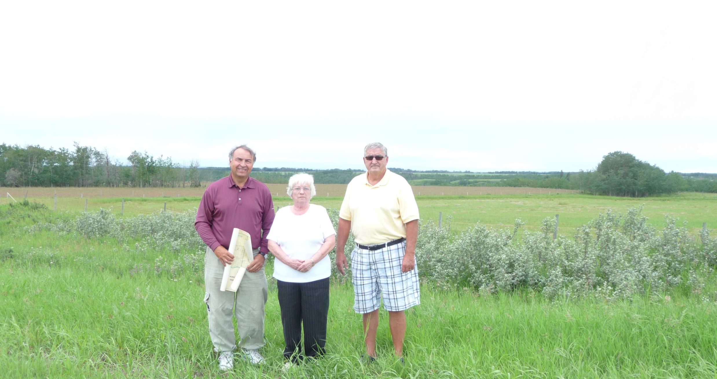 Ralf Jeannine Phil at the Southern most section of the Hubert Brooks Homestead